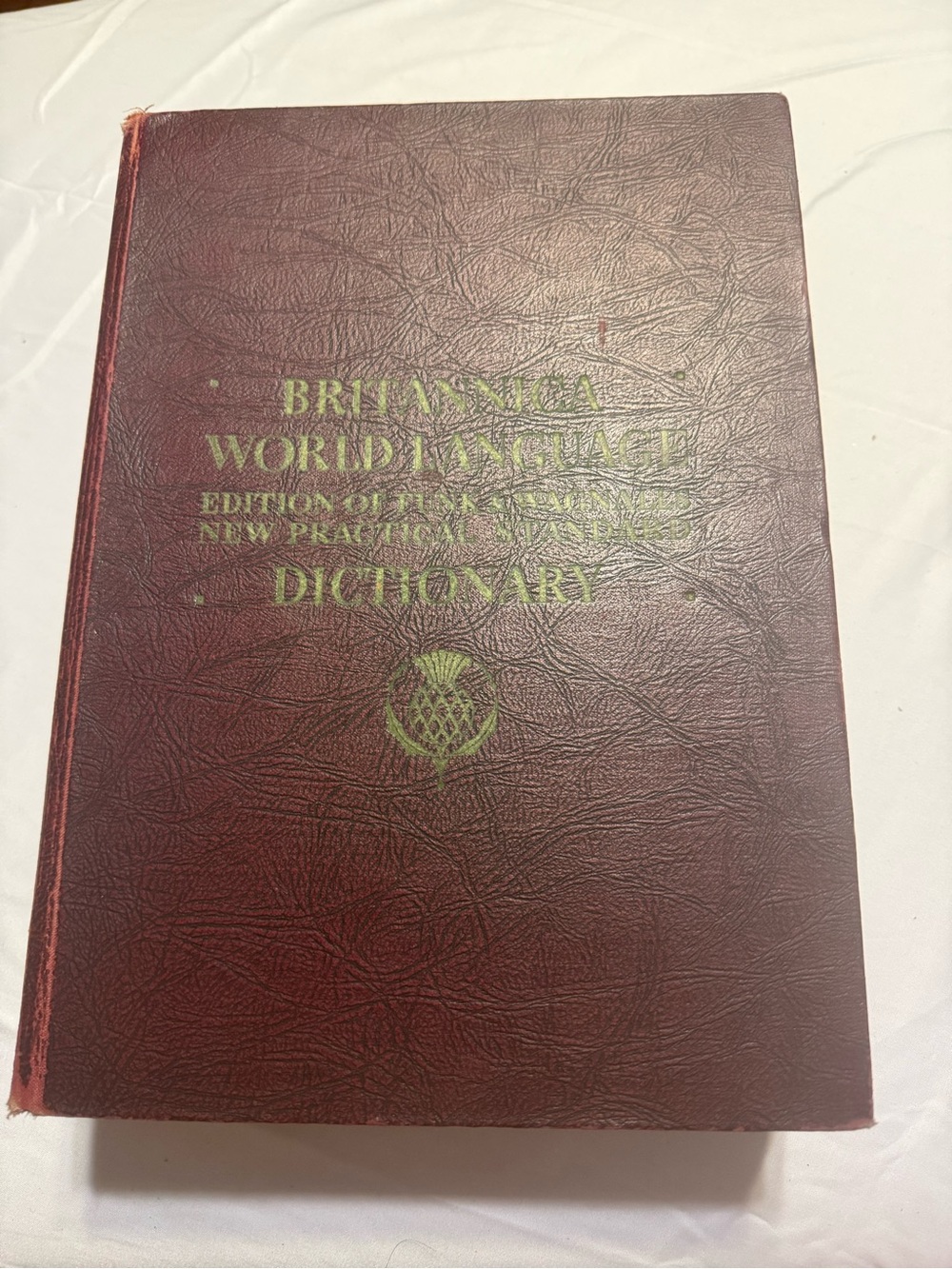 Britannica World Language Dictionary - Burgundy Cover